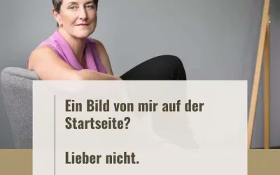 Ein Bild von mir auf der Startseite? Lieber nicht